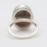 Abalone Shell Silver Rings