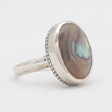 Abalone Shell Silver Rings