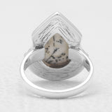 925 Sterling Silver Dendritic Opal Rings