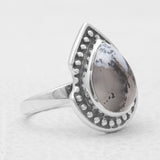 925 Sterling Silver Dendritic Opal Rings