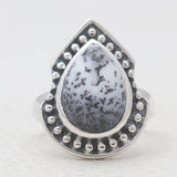 925 Sterling Silver Dendritic Opal Rings