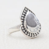 925 Sterling Silver Dendritic Opal Rings