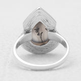 925 Sterling Silver Dendritic Opal Rings