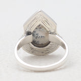 925 Sterling Silver Dendritic Opal Rings