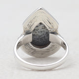 925 Sterling Silver Dendritic Opal Rings
