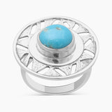 Mexican Turquoise Silver Rings