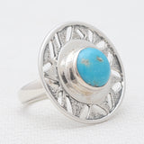 Mexican Turquoise Silver Rings