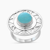 Mexican Turquoise Silver Rings
