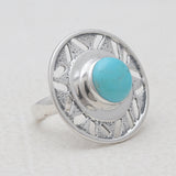 Mexican Turquoise Silver Rings