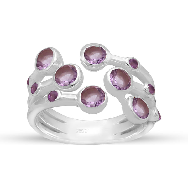 Amethyst Silver Rings