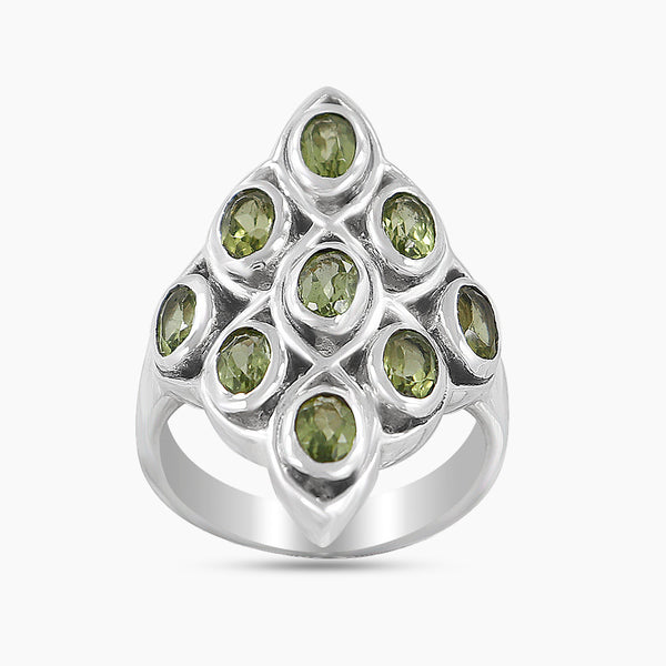 925 Sterling Silver Peridot Rings