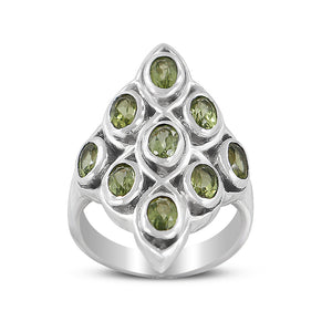 925 Sterling Silver Peridot Rings