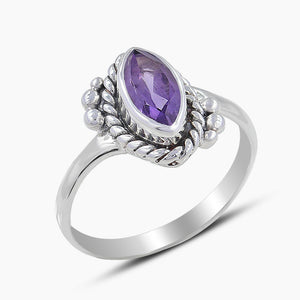 925 Sterling Silver Amethyst Rings