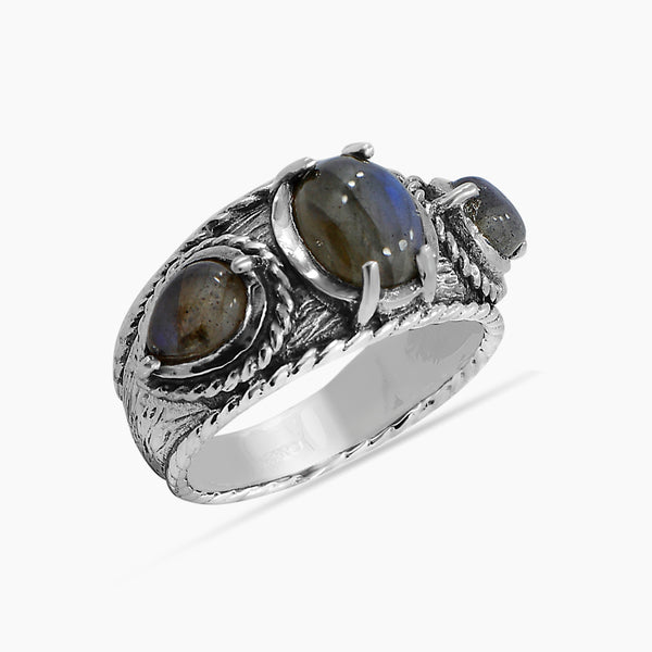 925 Sterling Silver Labradorite Rings