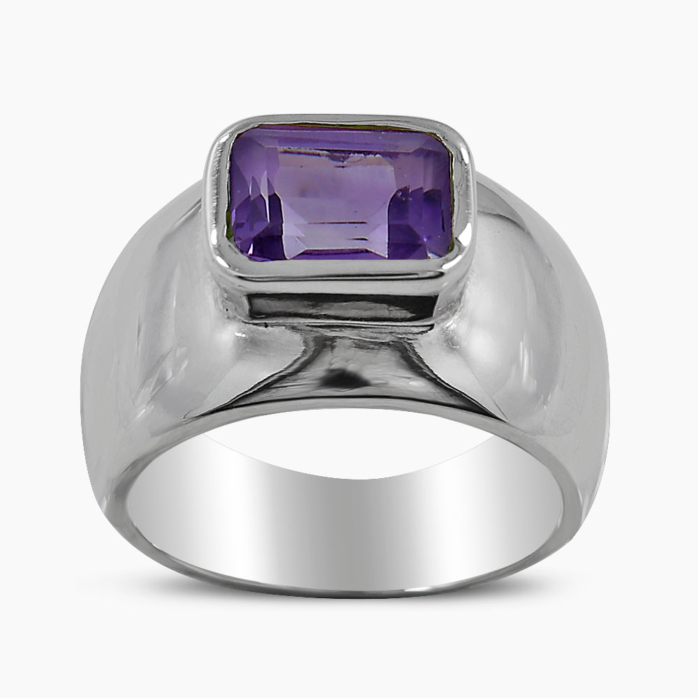 925 Sterling Silver Amethyst Rings