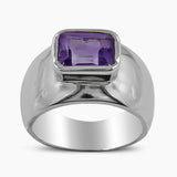 925 Sterling Silver Amethyst Rings