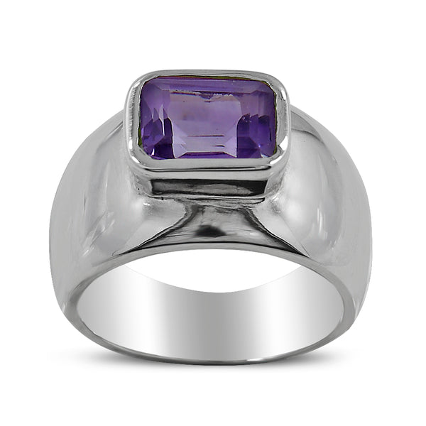 925 Sterling Silver Amethyst Rings
