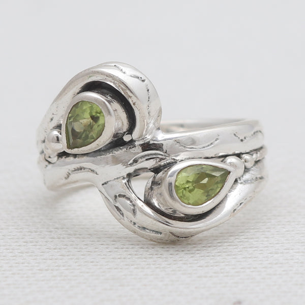 925 Sterling Silver Peridot Rings
