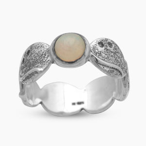 Ethiopian Opal Silver Rings