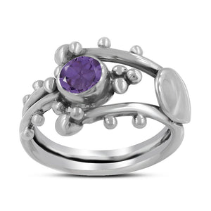 925 Sterling Silver Amethyst Rings