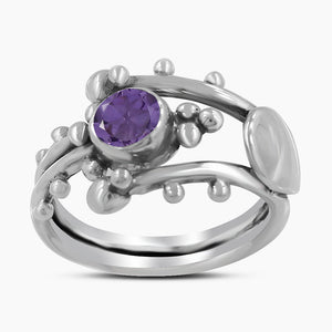925 Sterling Silver Amethyst Rings