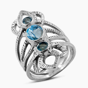 Green Amethyst 925 Sterling Silver Ring