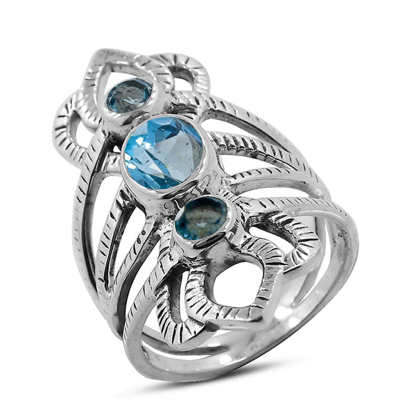 Green Amethyst 925 Sterling Silver Ring