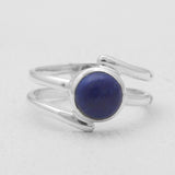 Rainbow Moonstone Silver Rings