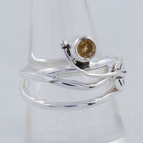 Citrine Silver Ring