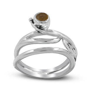 925 Sterling Silver Citrine Ring