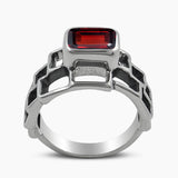 Natural Citrine Silver Rings