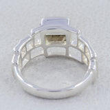 Natural Citrine Silver Ring