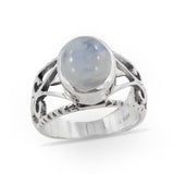 Natural Labradorite Silver Ring