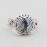 925 Sterling Silver Dendritic Opal Rings
