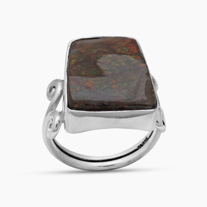 925 Sterling Silver Ammolite Rings
