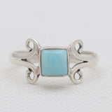 Rainbow Moonstone Silver Rings
