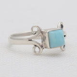 Rainbow Moonstone Silver Rings