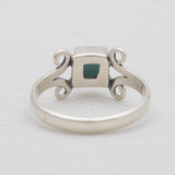 Rainbow Moonstone Silver Rings