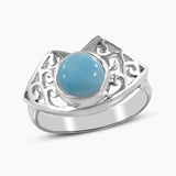 Rainbow Moonstone Silver Rings