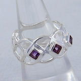 Amethyst Designer Silver Ring