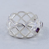 Amethyst Designer Silver Ring