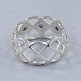 Amethyst Designer Silver Ring