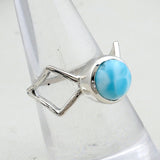 Larimar Silver Ring