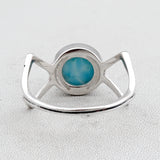 Larimar Silver Ring