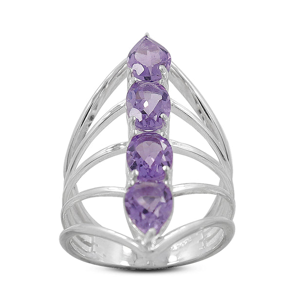 925 Sterling Silver Blue Topaz Ring