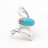 Natural Dendritic Opal Silver Rings