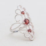Iolite Gesmtone Silver Womens Rings