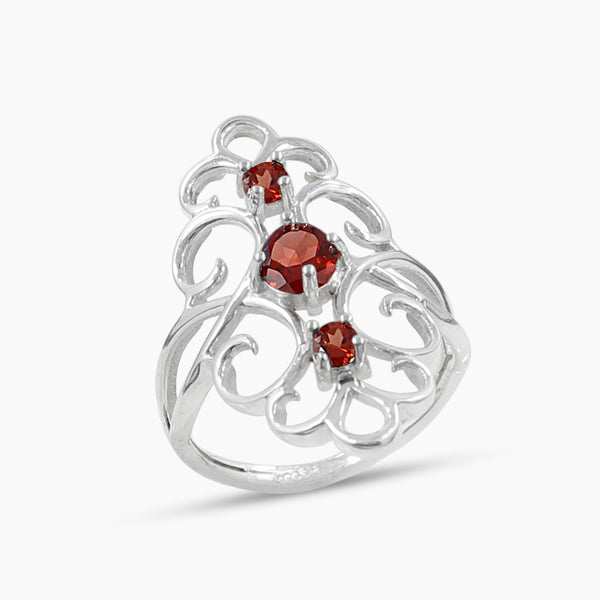 Iolite Gesmtone Silver Womens Rings