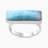 Larimar Silver Rings