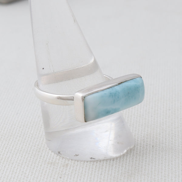 Larimar Silver Rings